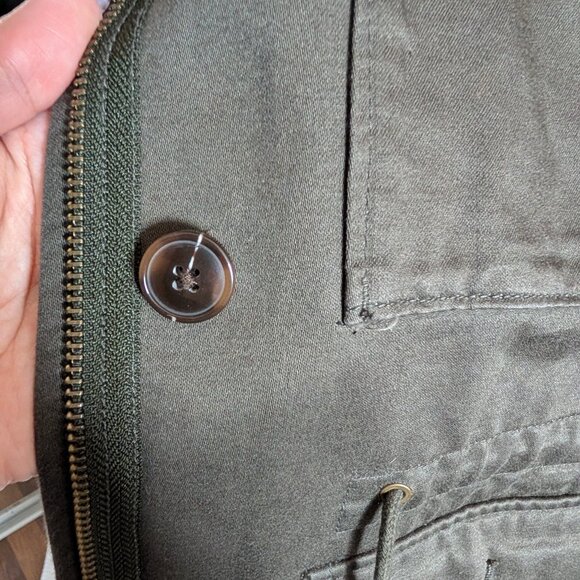 Aritzia SUNDAY BEST 100% Cotton Utility Jacket, Medium, Hooded, Drawstring waist - Picture 14 of 15